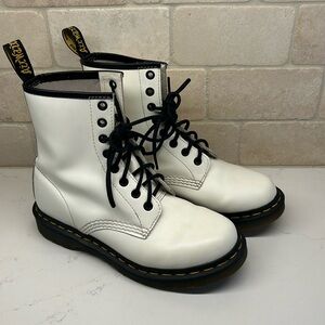 White doc martens size 7